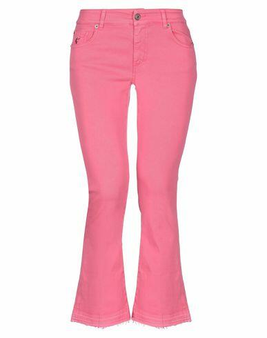 Avantgar Denim By European Culture Woman Pants Fuchsia Cotton, Polyester, Elastane Cover