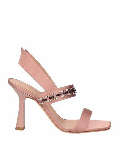 Alberta Ferretti Woman Sandals Pastel pink Textile fibers Cover