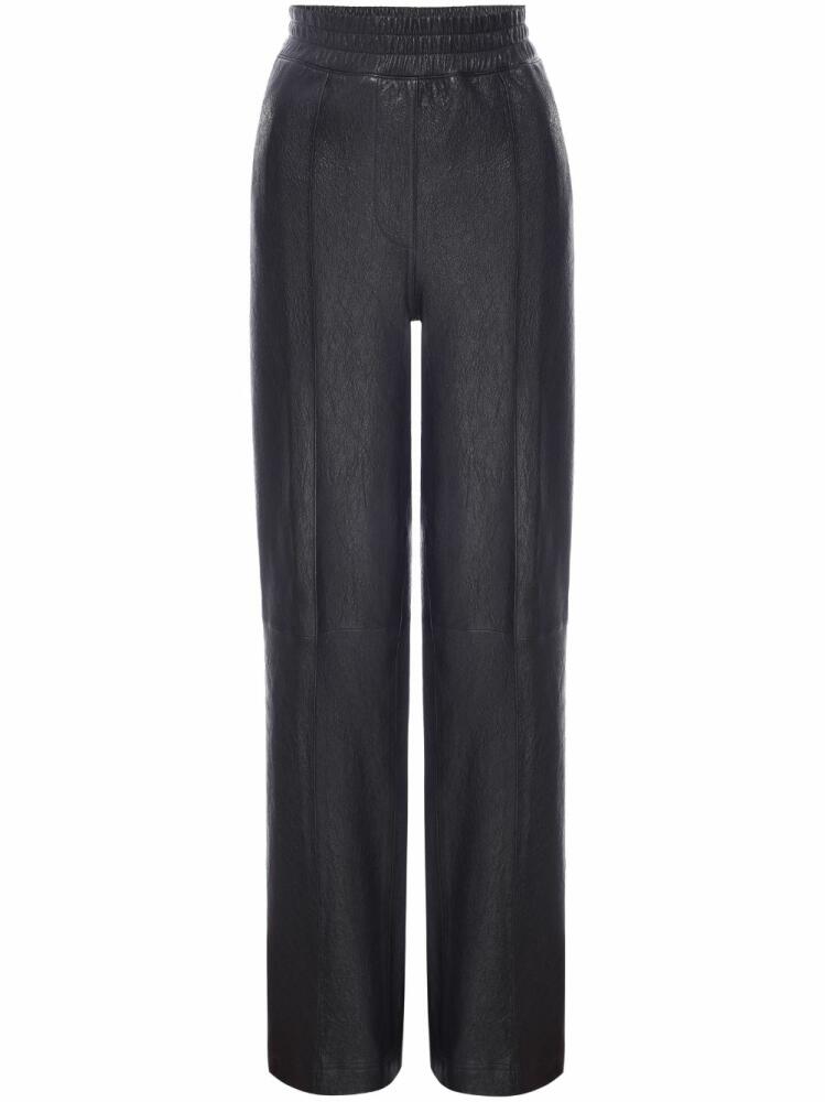 RTA elasticated-waist leather trousers - Black Cover