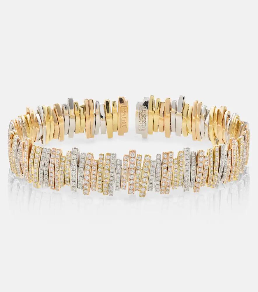 Suzanne Kalan 18kt yellow, rose, and white gold bracelet with diamonds Cover