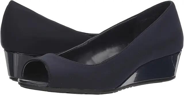 Bandolino Candra (Navy Lycra) Women's Wedge Shoes Cover