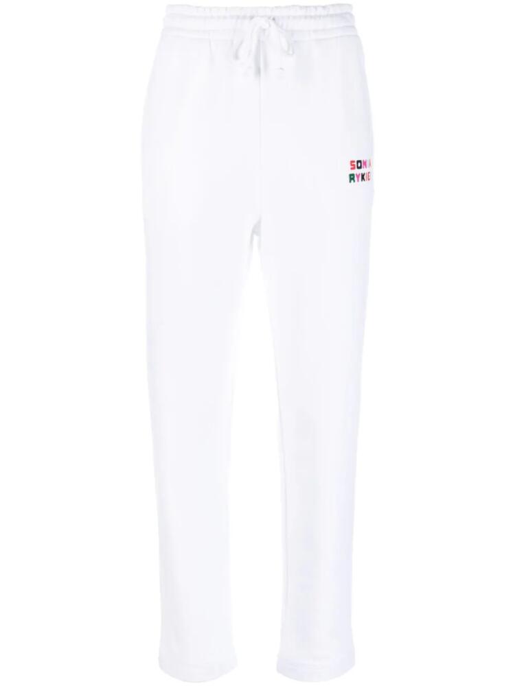 Sonia Rykiel logo-print track pants - White Cover