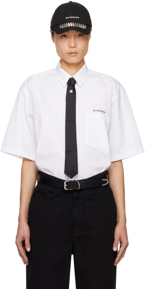 Givenchy White Spread Collar Shirt Cover