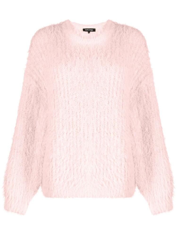 tout a coup brushed crew-neck jumper - Pink Cover