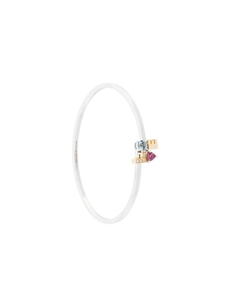 Delfina Delettrez 18kt gold and diamond Love bracelet - Multicolour Cover