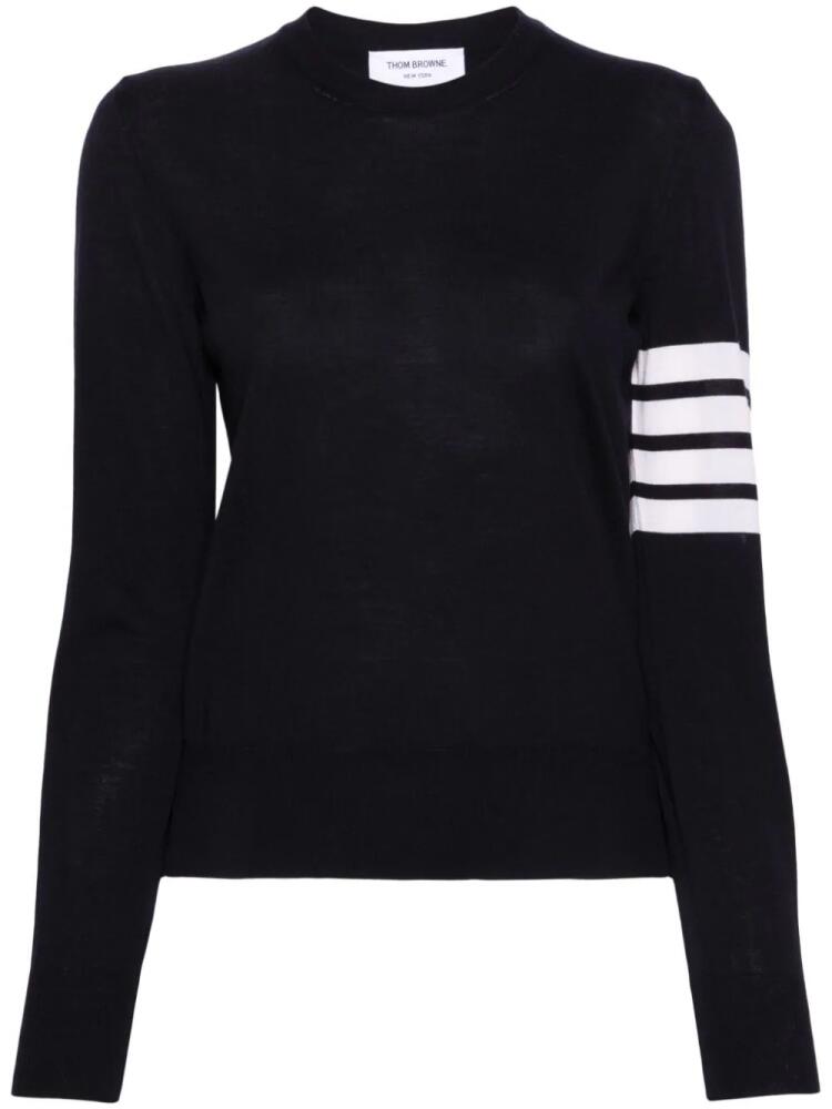 Thom Browne 4-Bar stripe wool jumper - Blue Cover