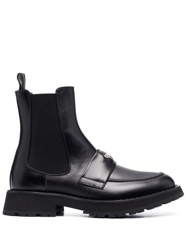 Alexander McQueen calf leather chelsea boots - Black Cover