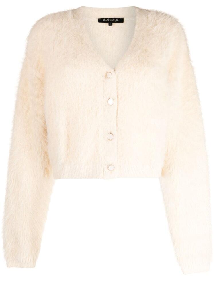 tout a coup cropped faux-fur cardigan - Neutrals Cover