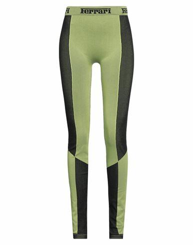 Ferrari Woman Leggings Dark green Polypropylene, Polyamide, Elastane Cover