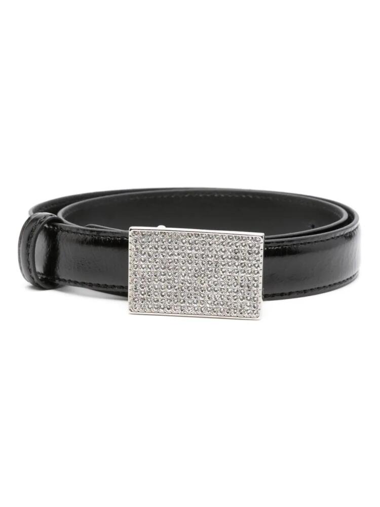 Alessandra Rich crystal-embellished leather belt - Black Cover