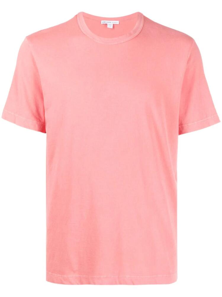 James Perse crew-neck cotton T-shirt - Pink Cover