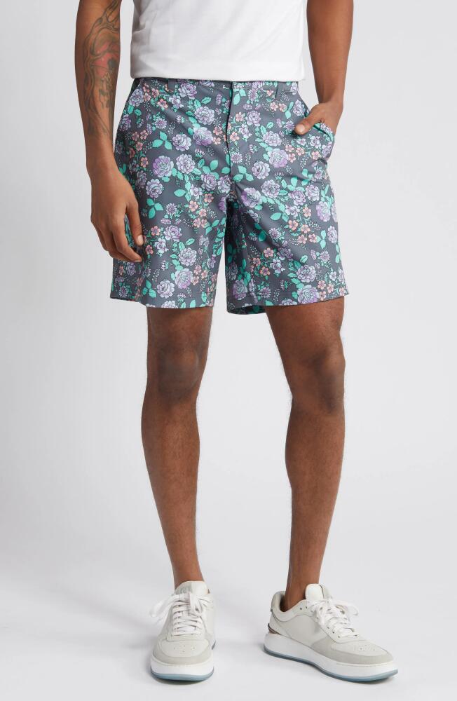 Swannies Chandler Floral Print Golf Shorts in Purple Cover