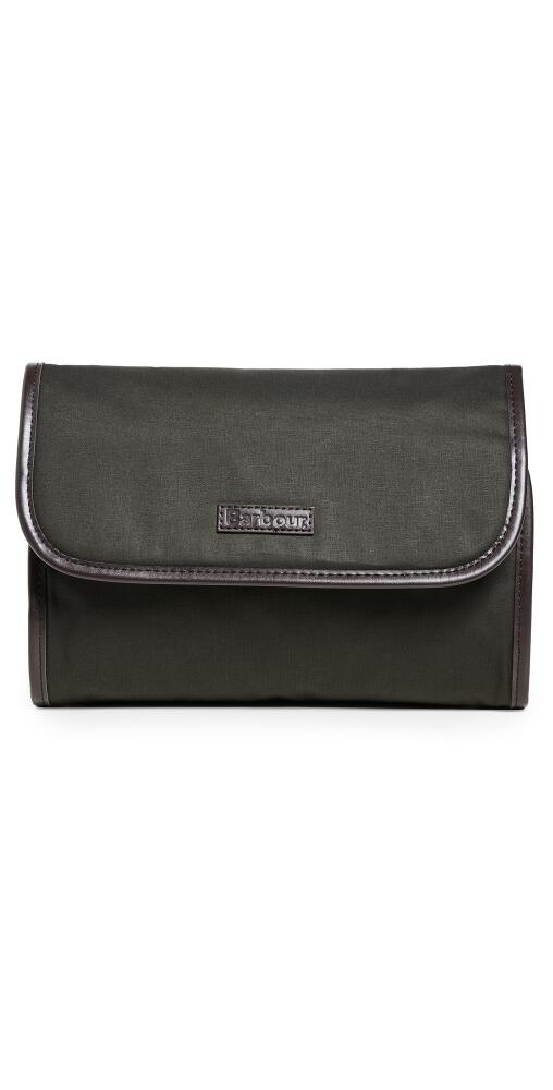 Barbour Barbour Wax Hanging Washbag Olive Cover