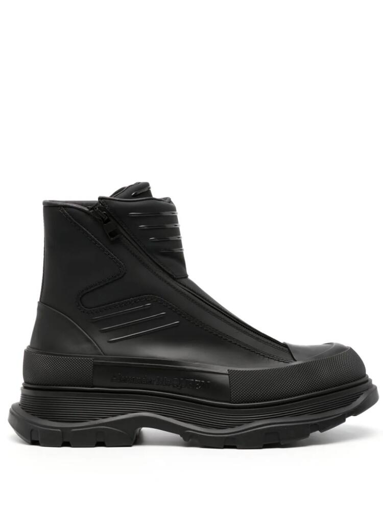 Alexander McQueen Tread Slick 45mm leather boots - Black Cover