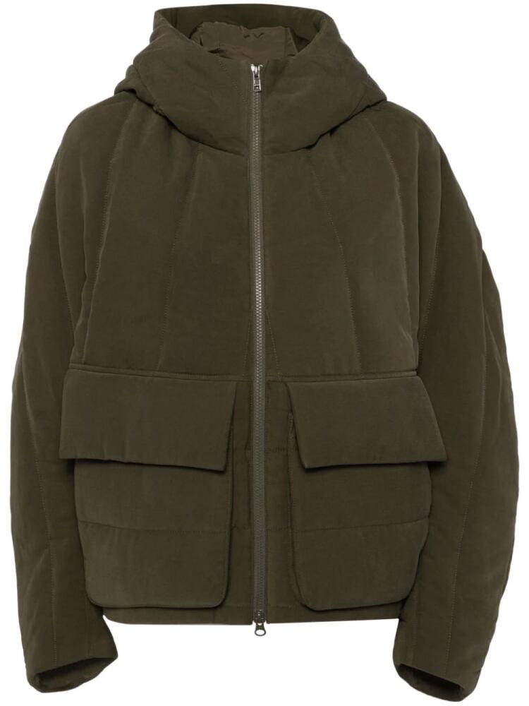 Goen.J quilted hood puffer jacket - Green Cover