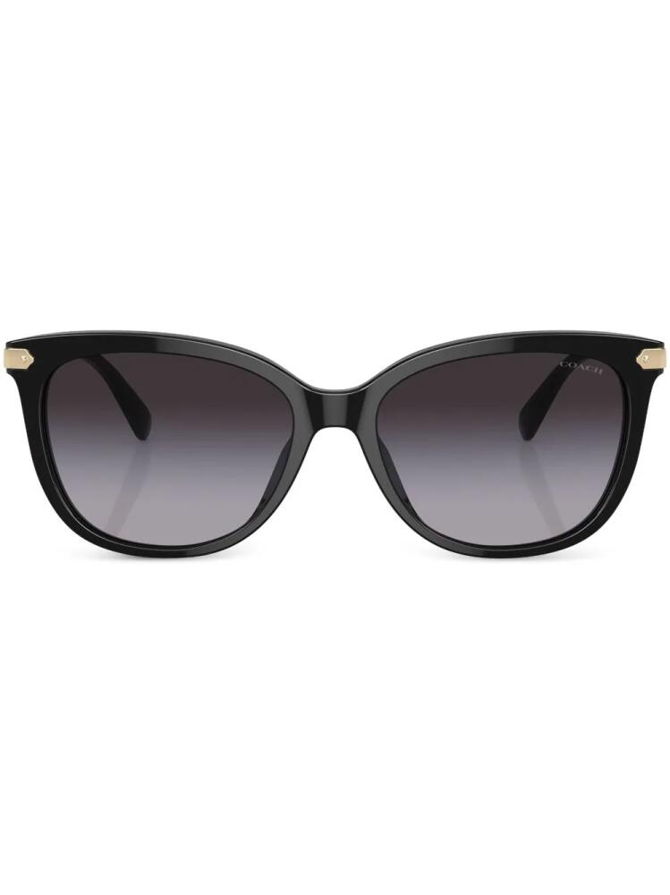 Coach logo-lettering sunglasses - Black Cover