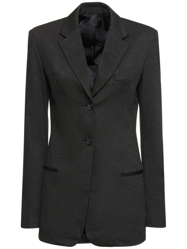 HELMUT LANG Melange Viscose Blend Blazer Cover