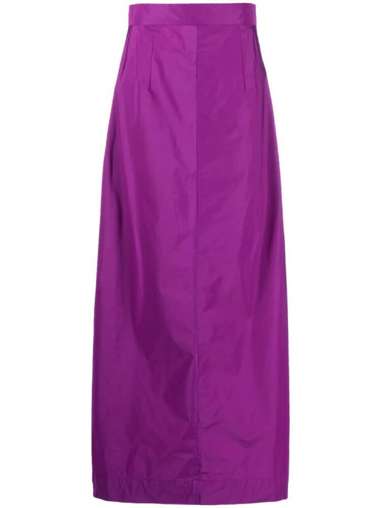 Plan C taffeta long skirt - Purple Cover