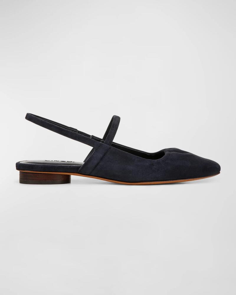 Vince Venice Suede Slingback Ballerina Flats Cover