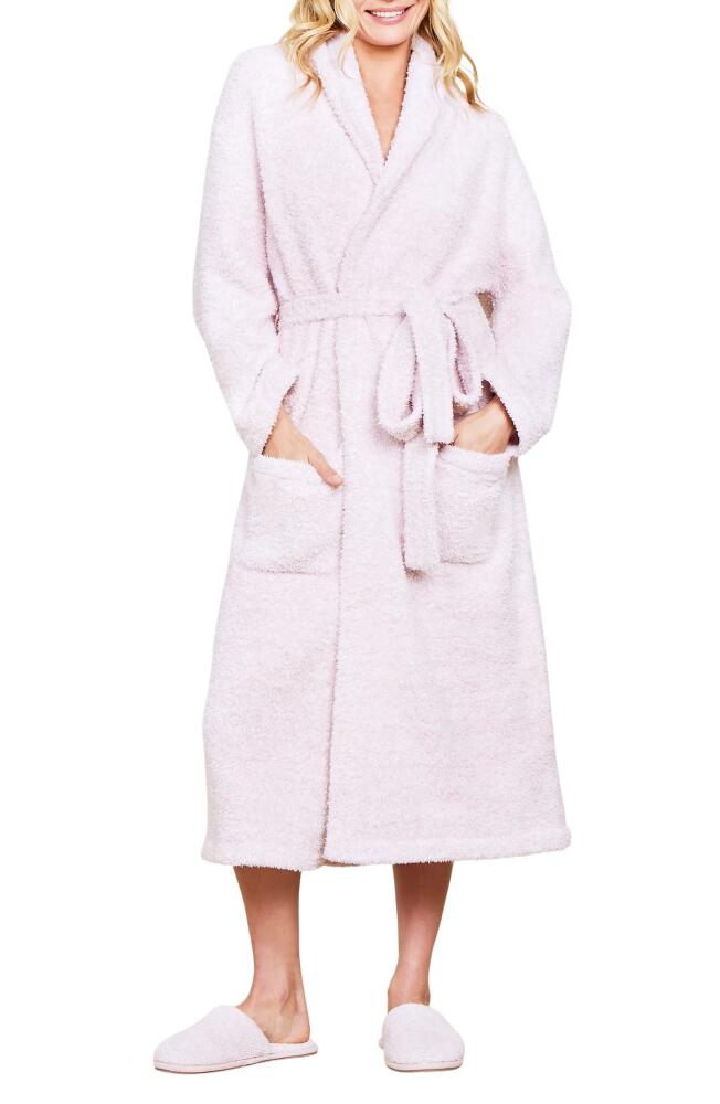 barefoot dreams Gender Inclusive CozyChic™ Robe in He Dusty Rose/White Cover