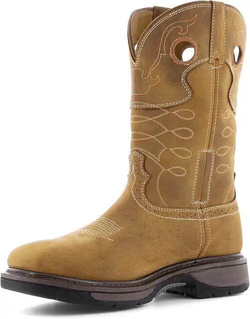 Frye The Safety-Crafted Western Boots (Tan) Men's Work Boots Cover