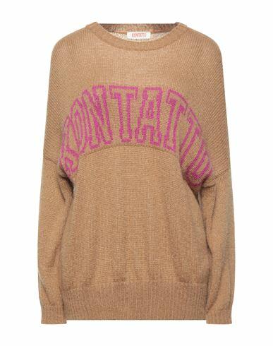 Kontatto Woman Sweater Camel Acrylic, Mohair wool, Polyamide Cover