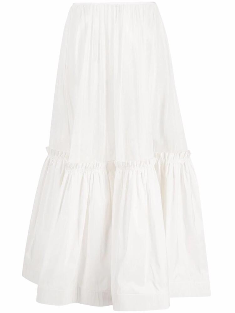 Tory Burch flared maxi skirt - White Cover