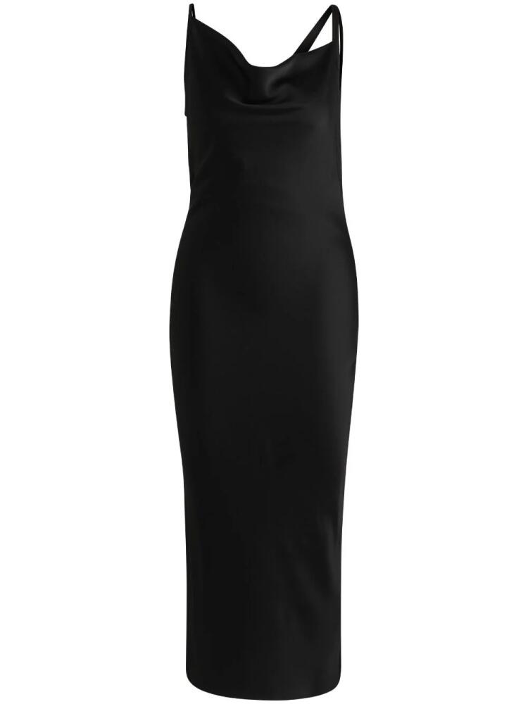 BOSS x Naomi draped-detail midi dress - Black Cover