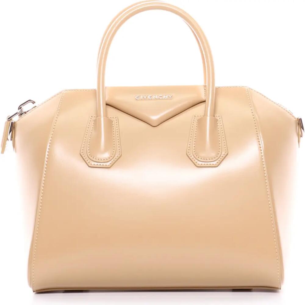 Givenchy Small Antigona Leather Satchel in Beige Cappuccino Cover