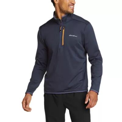 Eddie Bauer Men's Activator Grid Fleece 1/2-Zip Cover