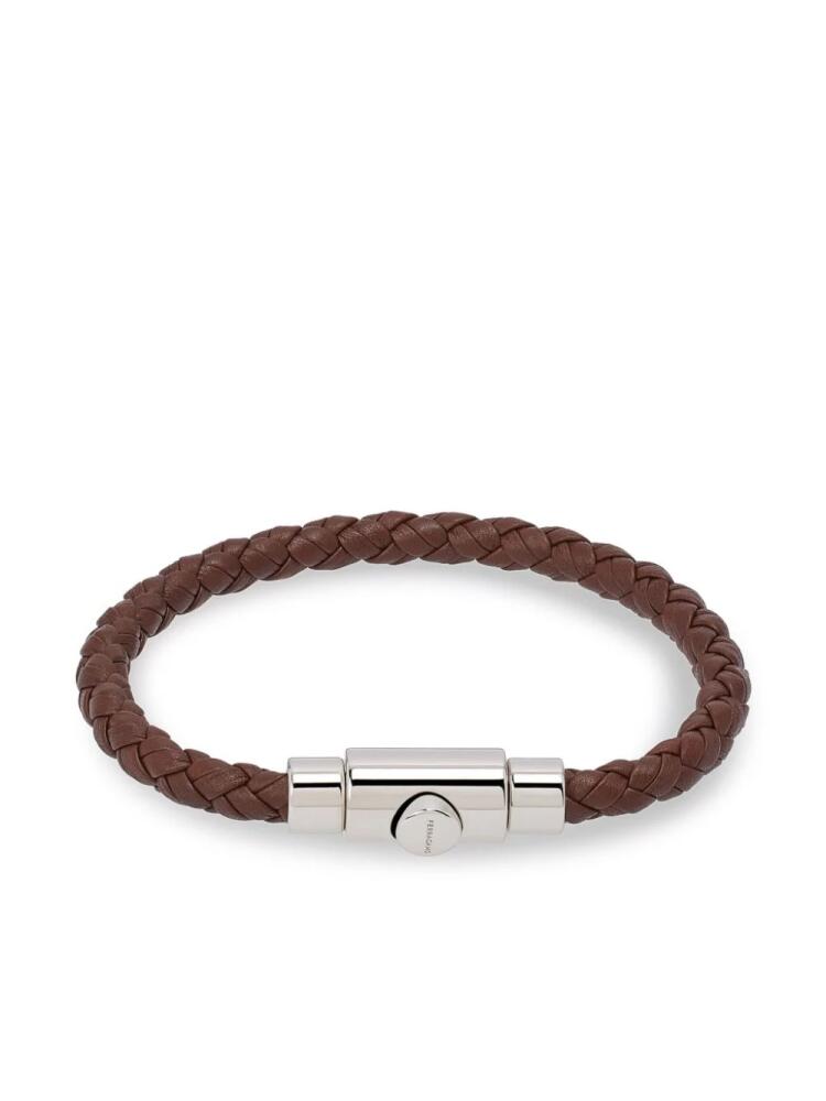 Ferragamo braided leather bracelet - Brown Cover