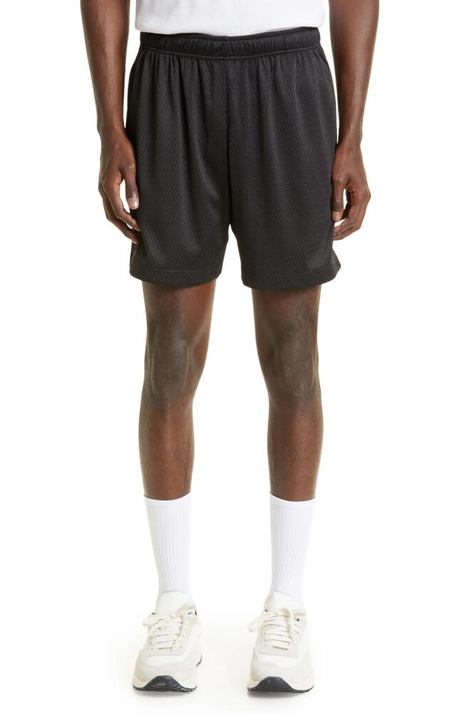 John Elliott AAU Mesh Athletic Shorts in Black Cover