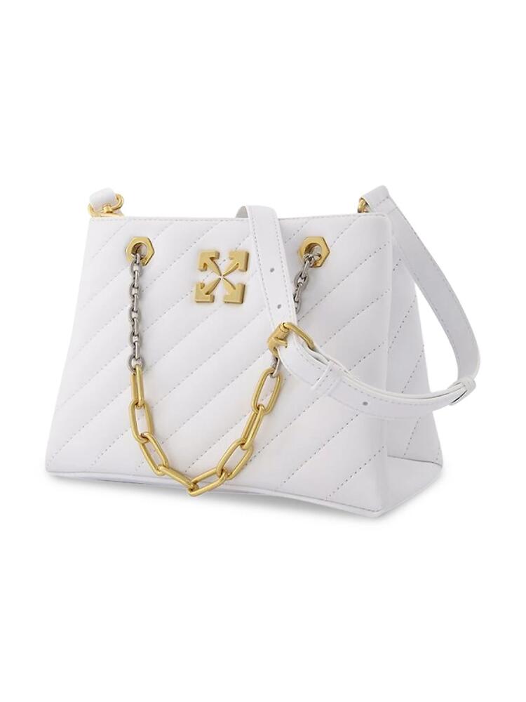 Off-White Women's Jackhammer Tote 25 White No Color Totes Shopping Bags - White Cover