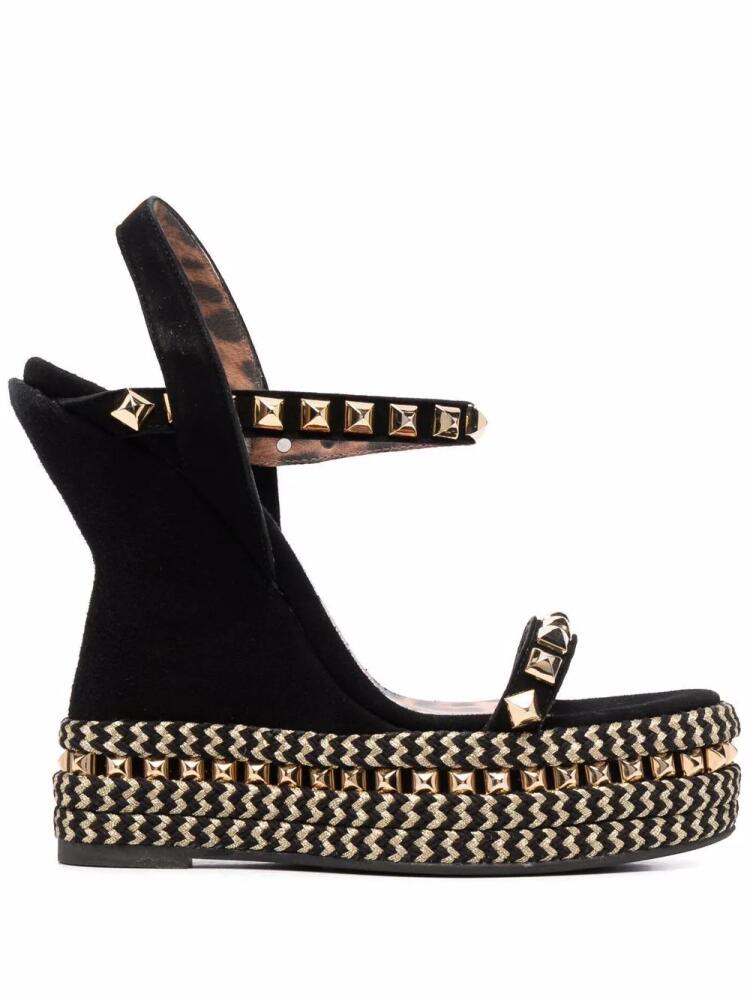 Philipp Plein studded wedge sandals - Black Cover