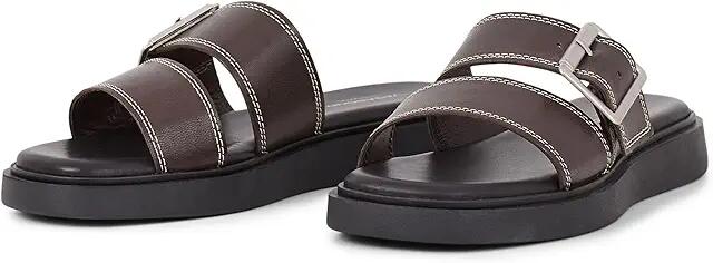 Vagabond Shoemakers Connie Leather Double Band Sandal (Chocolate) Women's Sandals Cover