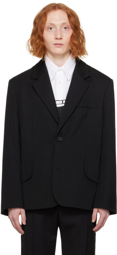 JACQUEMUS Black Les Sculptures 'La veste Titolo' Blazer Cover