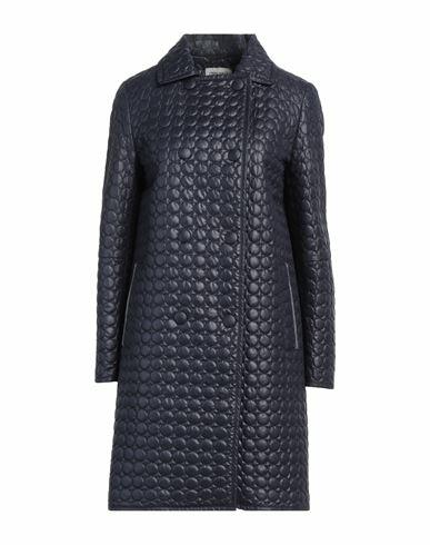 Cinzia Rocca Woman Coat Midnight blue Polyester Cover