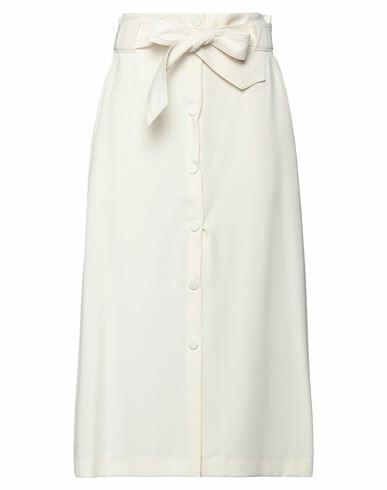 Marella Woman Midi skirt Ivory Polyester Cover