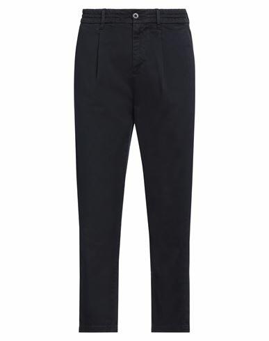 Guess Man Pants Midnight blue Cotton, Elastane Cover