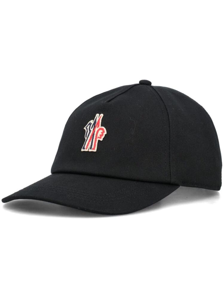 Moncler Grenoble embroidered logo baseball cap - Black Cover