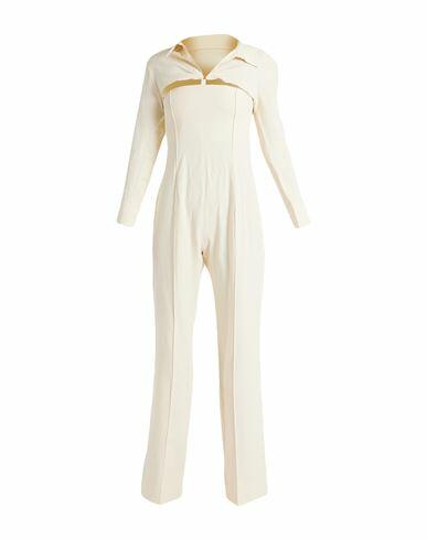 Jacquemus Woman Jumpsuit Ivory Viscose, Linen, Elastane Cover