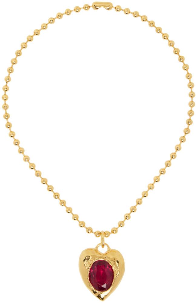 Mondo Mondo Gold & Red Pacha Necklace Cover