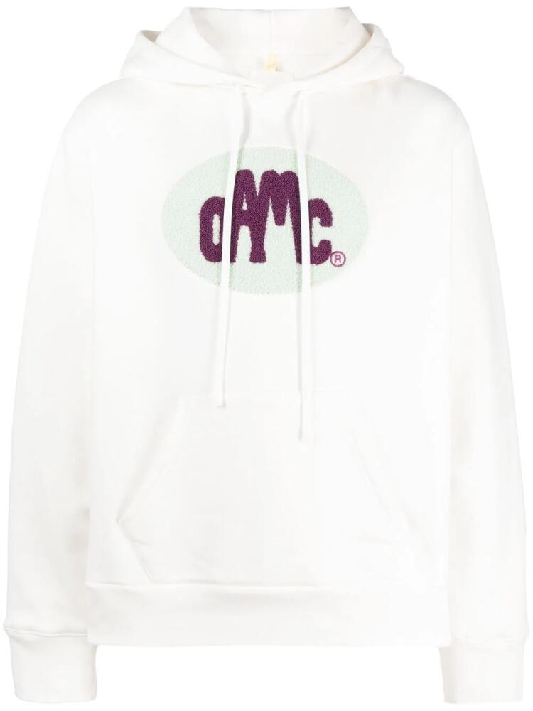 OAMC logo-print pullover hoodie - White Cover