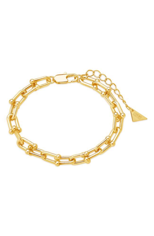 Sterling Forever U-Chain Bracelet in Gold Cover