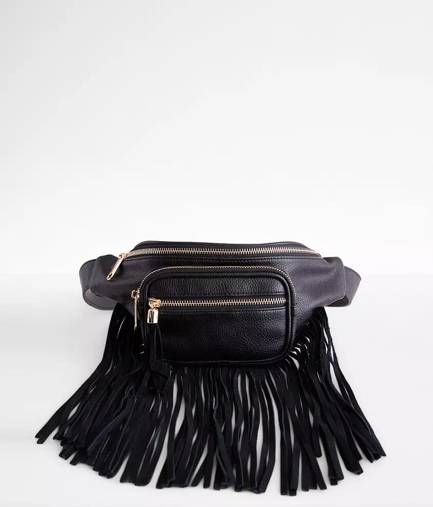 DSI America Faux Leather Fringe Fanny Pack Cover