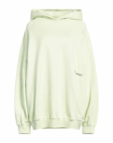 Hinnominate Woman Sweatshirt Light green Cotton, Elastane Cover