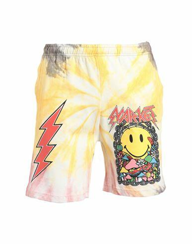 Market Iron Market Tie-dye Shorts Man Shorts & Bermuda Shorts Yellow Cotton Cover