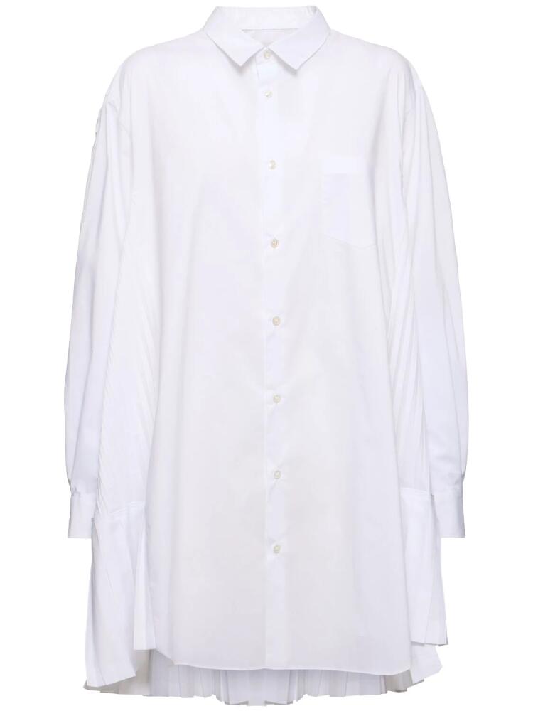 JUNYA WATANABE Cotton Blend Pleated Shirt Cover