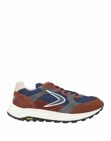 Valsport Man Sneakers Navy blue Leather, Textile fibers Cover