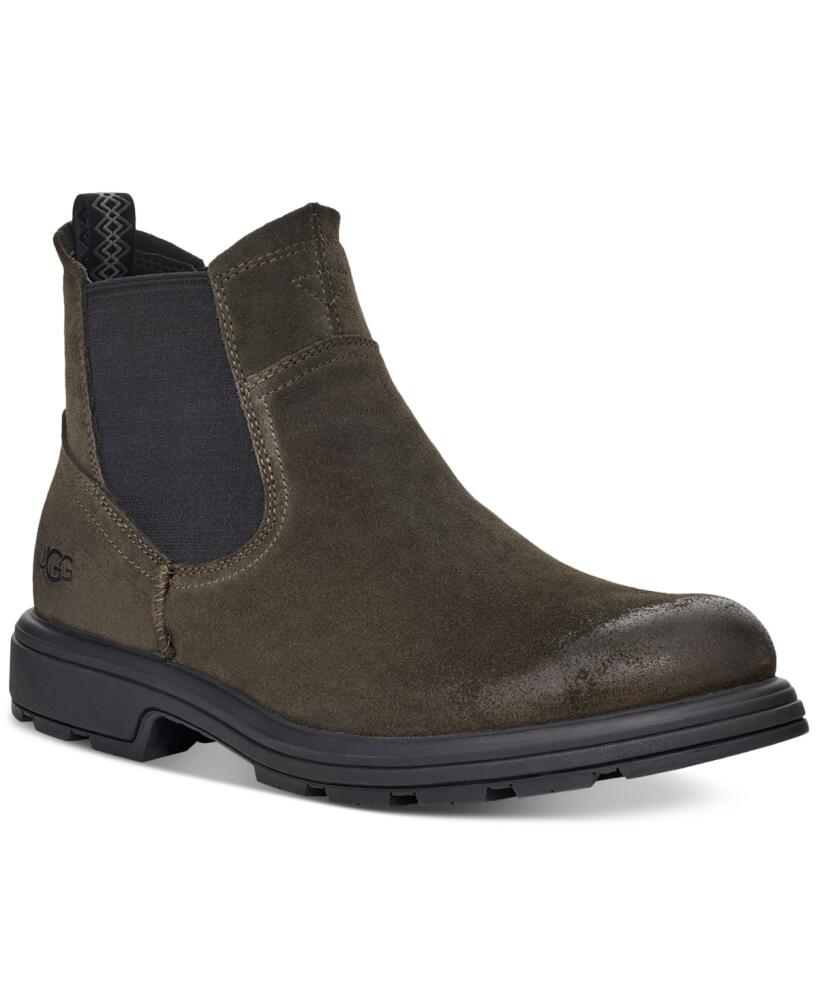 Ugg Men's Biltmore Waterproof Suede Chelsea Boot - Dark Olive Cover